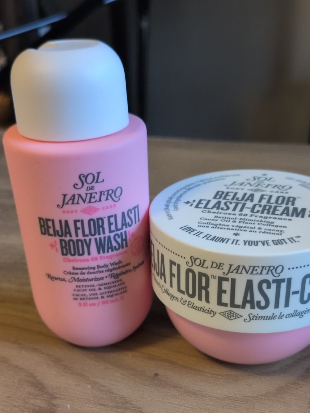 Sol de Janeiro Pink Belja Flor Elasti-C Body Wash & Cream Set